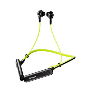 纽曼（Newmine）  挂脖式运动蓝牙耳机 双动圈HiFi音质通话降噪耳塞 IPX7级防水线控磁吸超长续航无线耳麦C66