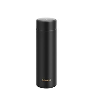 先行/CENSUN  304不锈钢大容量带杯盖便携保温杯 铭记温显直杯保温杯  450ml CSZ-450MJ