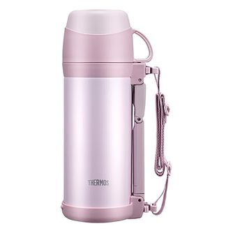 膳魔师（THERMOS）  保温壶家用1L大容量不锈钢家用热水瓶户外旅行暖水壶FFW-1000粉色