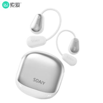 索爱（soaiy）  开放式蓝牙耳机挂耳式不入耳运动跑步通话降噪无线耳机 GD36皓月白