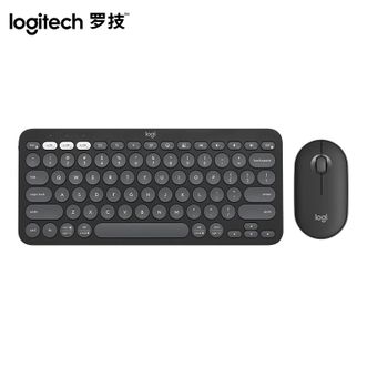 罗技/Logitech  PEBBLE 2 COMBO键鼠套装 无线键鼠套装 双模连接 自定义按键 三台设备配对