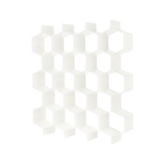 纳川（NC）  创意家居蜂巢抽屉隔板 8组64片 抽屉整理袜子抽屉分隔板 蜂巢分格内裤内衣收纳盒衣柜收纳格子
