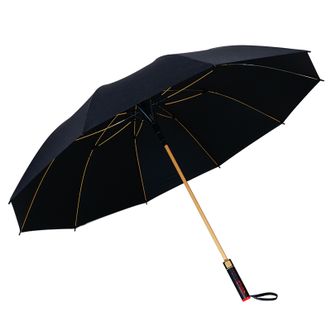 红叶  直杆纤维男花伞DF2859  黑色