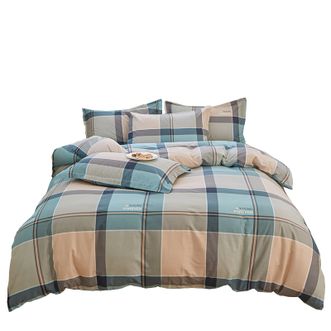 宜恋家纺 全棉四件套床上用品套件床单被套枕套礼品 爱巢 1.5-1.8米床适用
