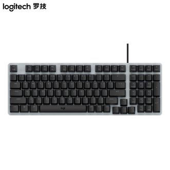 罗技/Logitech  K828有线机械背光键盘黑色 98键 即插即用 简约白光