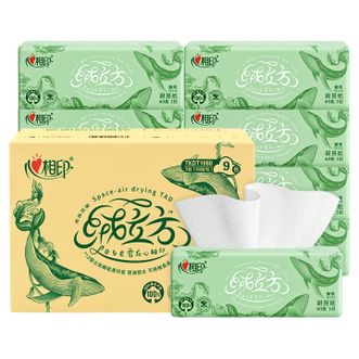 心相印  KDT1060绒立方60抽9包塑装厨房纸巾