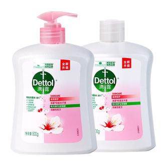 滴露/Dettol  健康抑菌洗手液 抑菌99.9% 滋润倍护 500g*2瓶