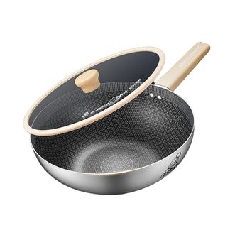 炊大皇/Cookerking  小黄鸭316多层钢炒锅28cm CG28XHYG