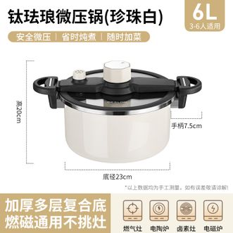 德世朗（DESLON）  微压锅炖汤盅汤锅珐琅锅家用焖烧锅搪瓷锅电磁炉燃气煮汤桶DFS-T842A