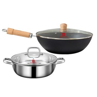 WMM  铁骑套装（炒锅32cm+炒锅28cm）