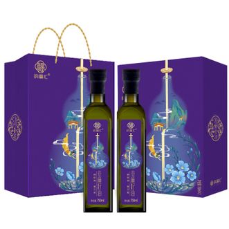 纳福汇  冷榨亚麻籽油礼盒750ml*2