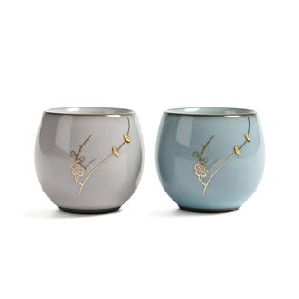 琦轩源  官窑系列品茗杯2个  约100ml/高5.7cm