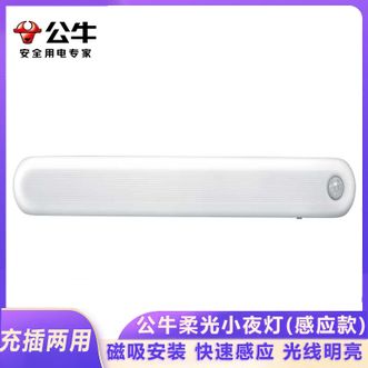 公牛（BULL）  感应灯 充插两用LED酷毙灯床头灯衣柜条形小夜灯感应款走廊小夜灯
