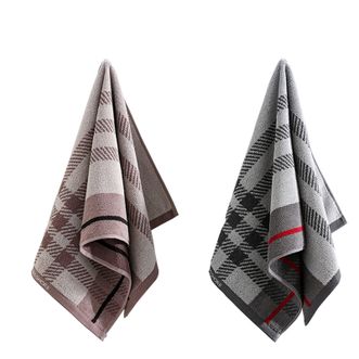 金号  2条装 纯棉毛巾手巾  TS1695W