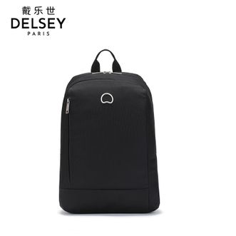 DELSEY  商务式电脑背包内部夹层大容量双肩包黑色70371560000