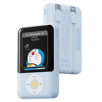 ROCK  P99 自带双线充电宝 PD22.5W快充移动电源20000mah