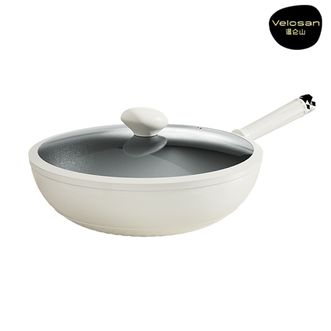 velosan  智能钛炒锅 0涂层不粘锅 丰乐炒锅 智能芯钛锅32cm