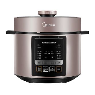 美的/Midea  电压力锅 5升 双胆 搪瓷内胆 1000W YL50M3-751高压锅