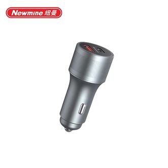 纽曼（Newmine）  车载充电器-一拖二双USB金属车充5V3A PD20W快充22.5W快充  锖色
