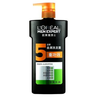 欧莱雅（LOREAL）  男士洗发水去屑洗发水(炭爽去油)700ml