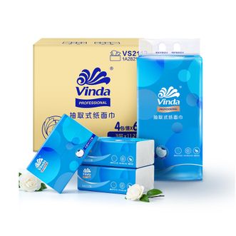维达  抽纸  112抽24包三层柔韧餐巾纸湿水不易破原生木浆纸巾