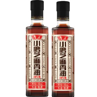 鲁花 厨房调味调料油小磨芝麻香油180ml*2瓶 鲁花 厨房调味调料油小磨芝麻香油180ml*2瓶