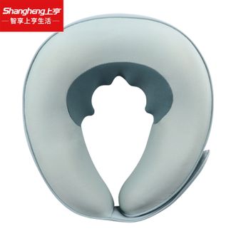 上亨（shangheng）  颈椎按摩器U型颈部按摩仪电动护颈仪按摩枕头脖子颈部多功能物理揉捏按摩器蓝色