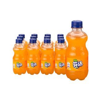 可口可乐  芬达橙汁塑料300毫升(12)-彩膜