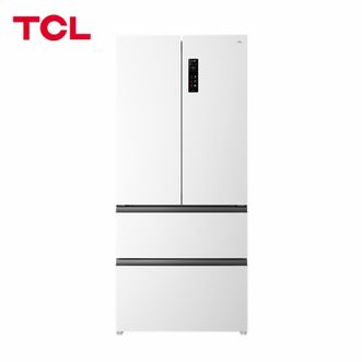 TCL  小冷隐466升T9法式四开门58cm超薄平嵌入底部散热式双净味冰箱风冷一级能效 R466T9-DQ