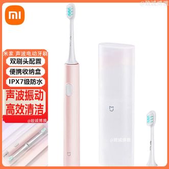 小米  电动牙刷T200C 成人/学 双刷头便携护龈套装情侣款送礼物