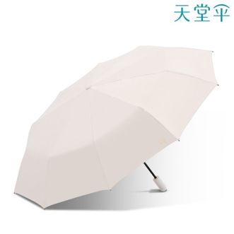 天堂伞  全自动三折10骨黑胶防晒晴雨伞反向开合便携折叠雨伞太阳伞 静澜