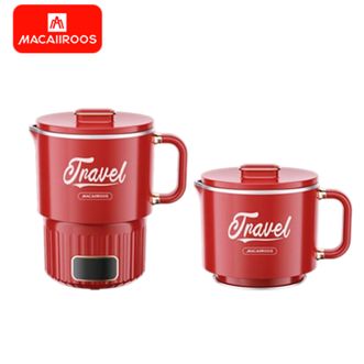 MACAIIROOS  分体便携式电水壶 0.8L便携式烧水壶折叠旅差家用养生冲奶304不锈钢 MC-SH081