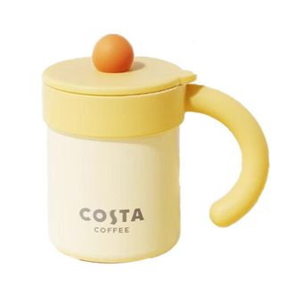 COSTA  桌面手持保温保冷杯男女士高颜值不锈钢咖啡水杯子 CDBW24072-YE 黄色