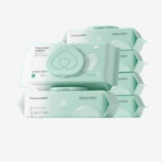 全棉时代/PURCOTTON 纯水湿厕巾65gsm,190mmx150mm,60片/包,6包/组 全棉时代/PURCOTTON 纯水湿厕巾65gsm,190mmx150mm,60片/包,6包/组