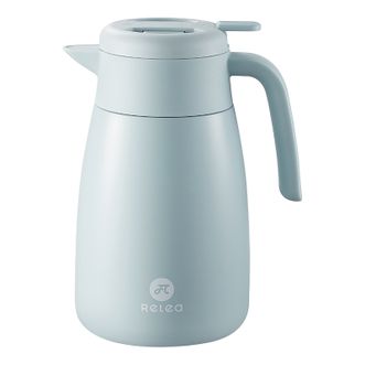 物生物（RELEA）  清莹保温壶家用大容量316不锈钢热水壶学生宿舍办公室保温水壶    漫水蓝 2L