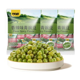 甘源  青豆豌豆小包装炒货零食   青豌豆 香辣味500g*3袋装【约120包】