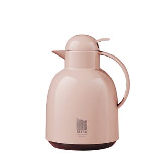 物生物  保温壶家用1.5L容量玻璃内胆暖水瓶热水壶JV022004-1500-FQ桃语粉