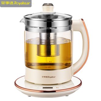 荣事达/Royalstar  智能钛养生壶烧水壶煮茶器电热水壶2L纯钛加热盘抗异味恒温玻璃花茶壶电水壶YSH2002T