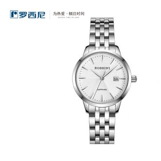 罗西尼/Rossini  手表 女表 商务休闲石英表 腕表（白盘钢带女款：5912W01A）30mm表盘
