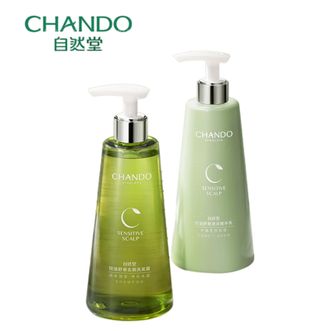 自然堂/Chando  控油去屑洗发护发550ml2瓶  洗发露550ml+精华乳550ml