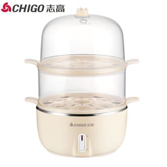 志高/Chigo  蒸蛋器自动断电小型煮蛋器多功能早餐机定时煮蛋神器JHZDQ028双层