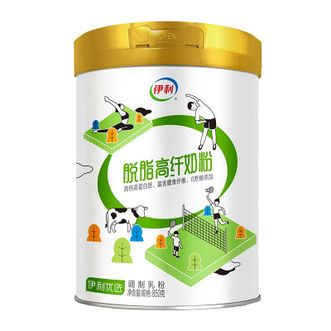 伊利  脱脂奶粉高钙高纤维营养850g