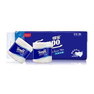 得宝（Tempo）天然无香卷纸 160g*10卷