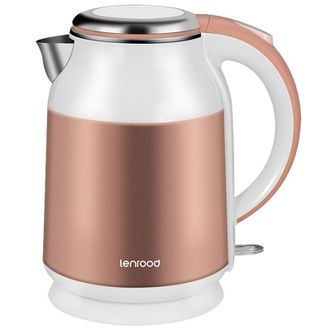 邻鹿（Lenrood）  彩钢双层防烫电热水壶（1.8升）LRW-5803