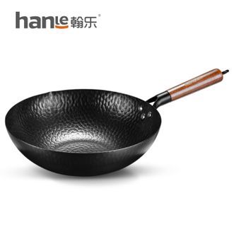 翰乐  章丘款锻打铁锅无涂层家用炒菜锅 HL-TTM881单锅 32cm