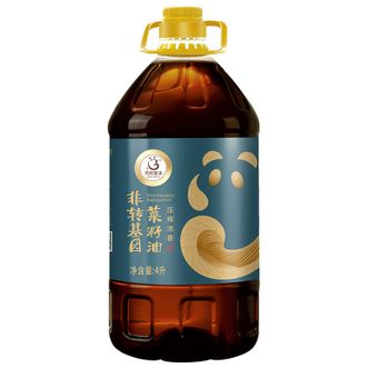天府菜油/TIAN FU-RAP OIL  四川压榨浓香菜籽油  风味香浓高温爆香非转基因食用油  4L桶装