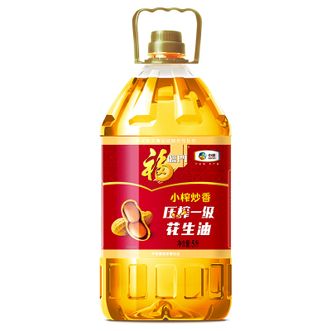 福临门  小榨炒香花生油5L桶家用食用油山东花生压榨一级