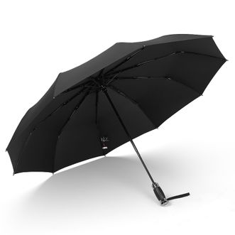美度MAYDU 全自动折叠加大号10骨防风雨伞 男士商务一甩即干晴雨伞 女三折双人晴雨伞两用超大一键开收自动伞 M3385