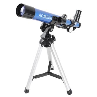 欧美科（AOMEKIE）天文望远镜 儿童学生观星入门级望远镜 F40040M 蓝色