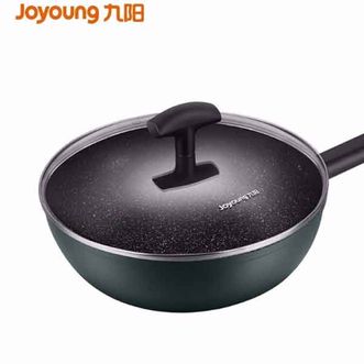 九阳/Joyoung  不粘锅炒锅28cm家用炒菜锅电磁炉煤气灶燃气适用锅具CF-CLB2863D暗夜绿